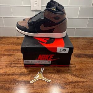 Nike Air Jordan 1 Mid Brown & Black Men's Sneakers